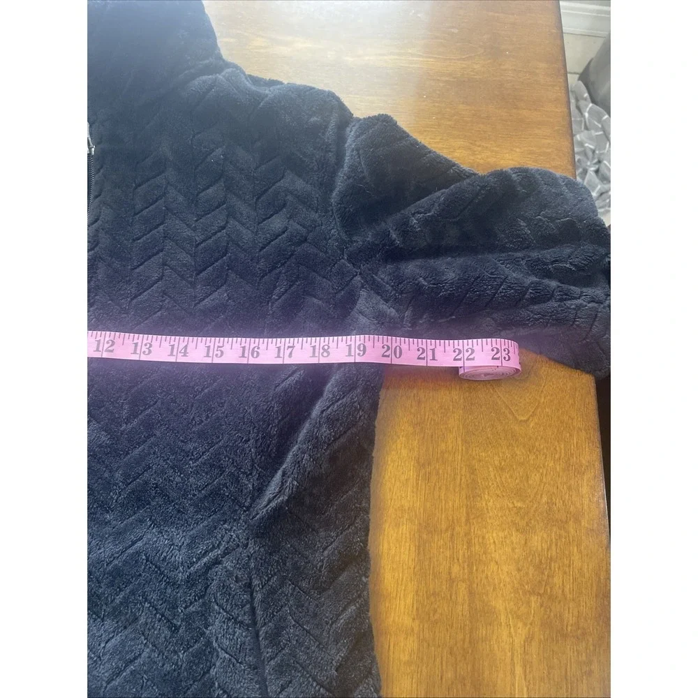 Free Country Velour Jacket Full Zip Fleece Women's Size Medium